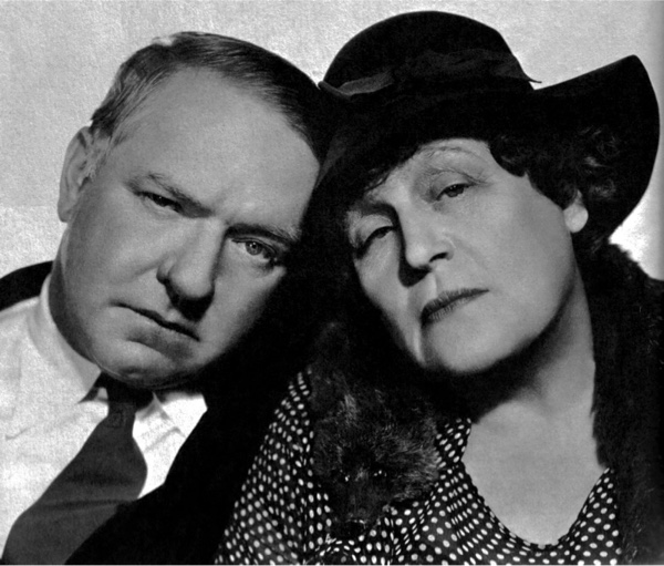 Studio portrait of W.C. Fields and Alison Skipworth.