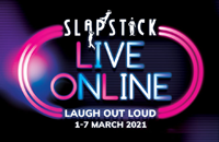 Slapstick LIVE ONLINE Slapstick LIVE ONLINE logo.