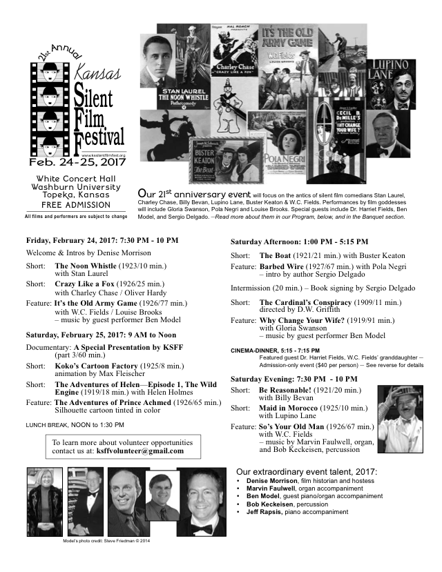 21st Annual KSFF flyer 21st Annual KSFF flyer recto side.