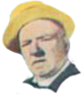 Head detail of W.C. Fields from Sgt. Pepper's cover.