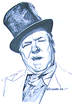 Illustration of W.C. Fields Illustration of W.C. Fields.