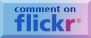 Comment on flickr flickr button